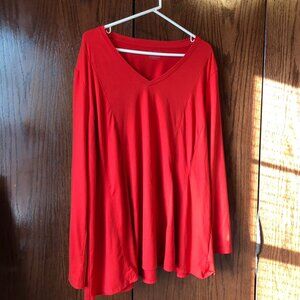 Lane Bryant Bright Red Tunic 22/24